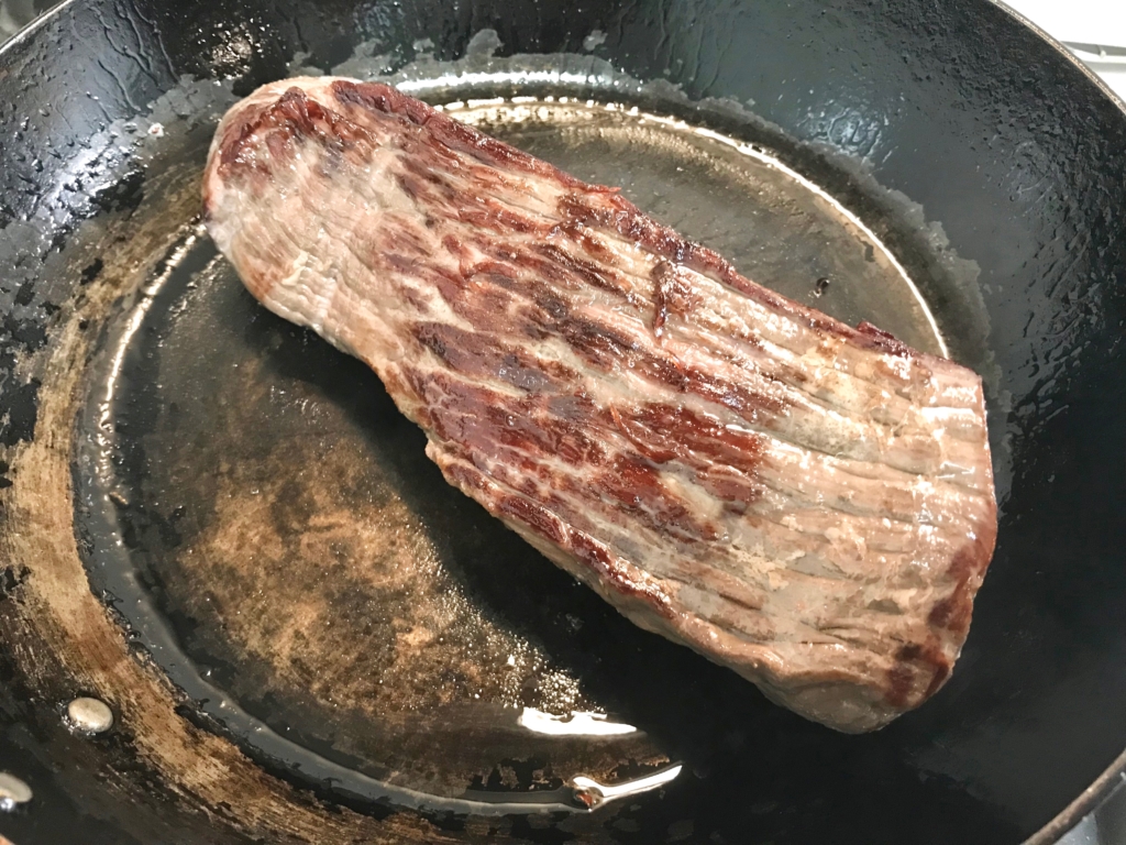 フライパンで焼く２
